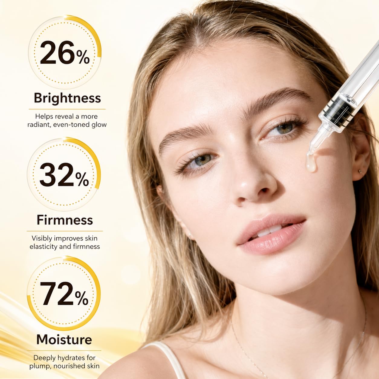 Deep Collagen Peptide Silk Peptide Intensive Lifting Ampoule, 1.01 Fl Oz