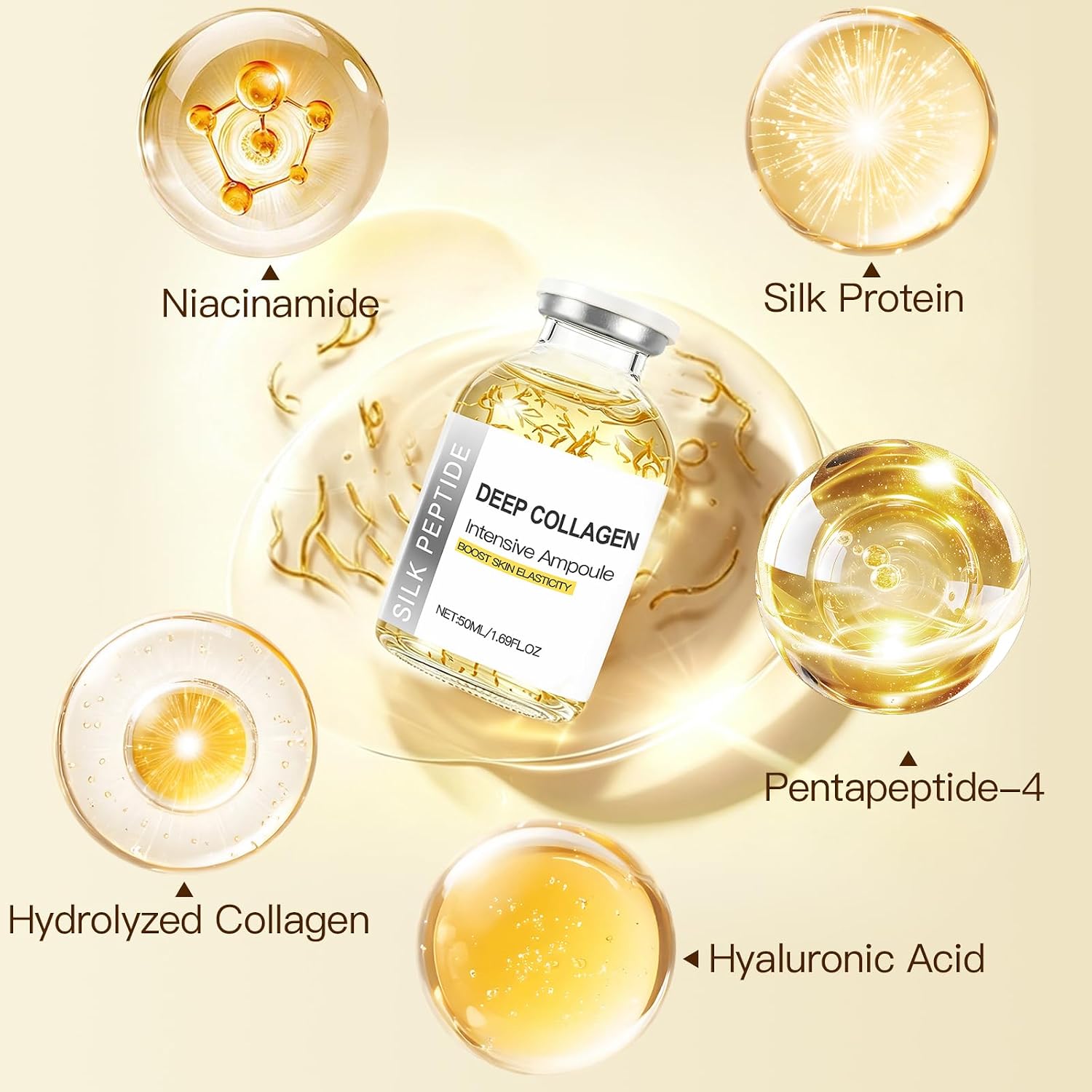 Radiant Deep Collagen Serum Silk Peptide Ampoule