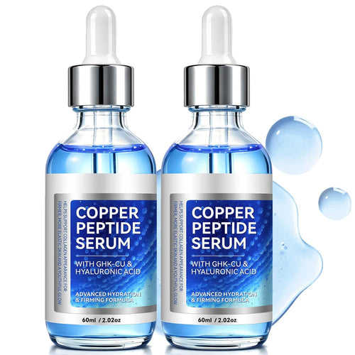 Radiant 2 Pack Copper Peptides Anti Aging Serum for Face