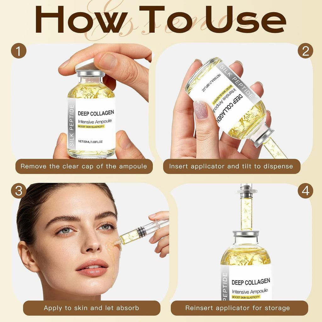 Radiant Deep Collagen Serum Silk Peptide Ampoule