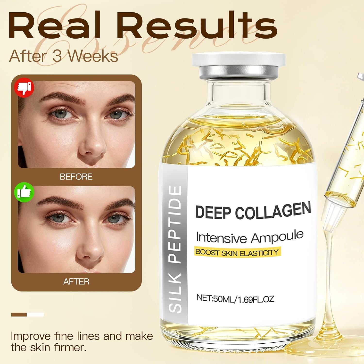 Radiant Deep Collagen Serum Silk Peptide Ampoule