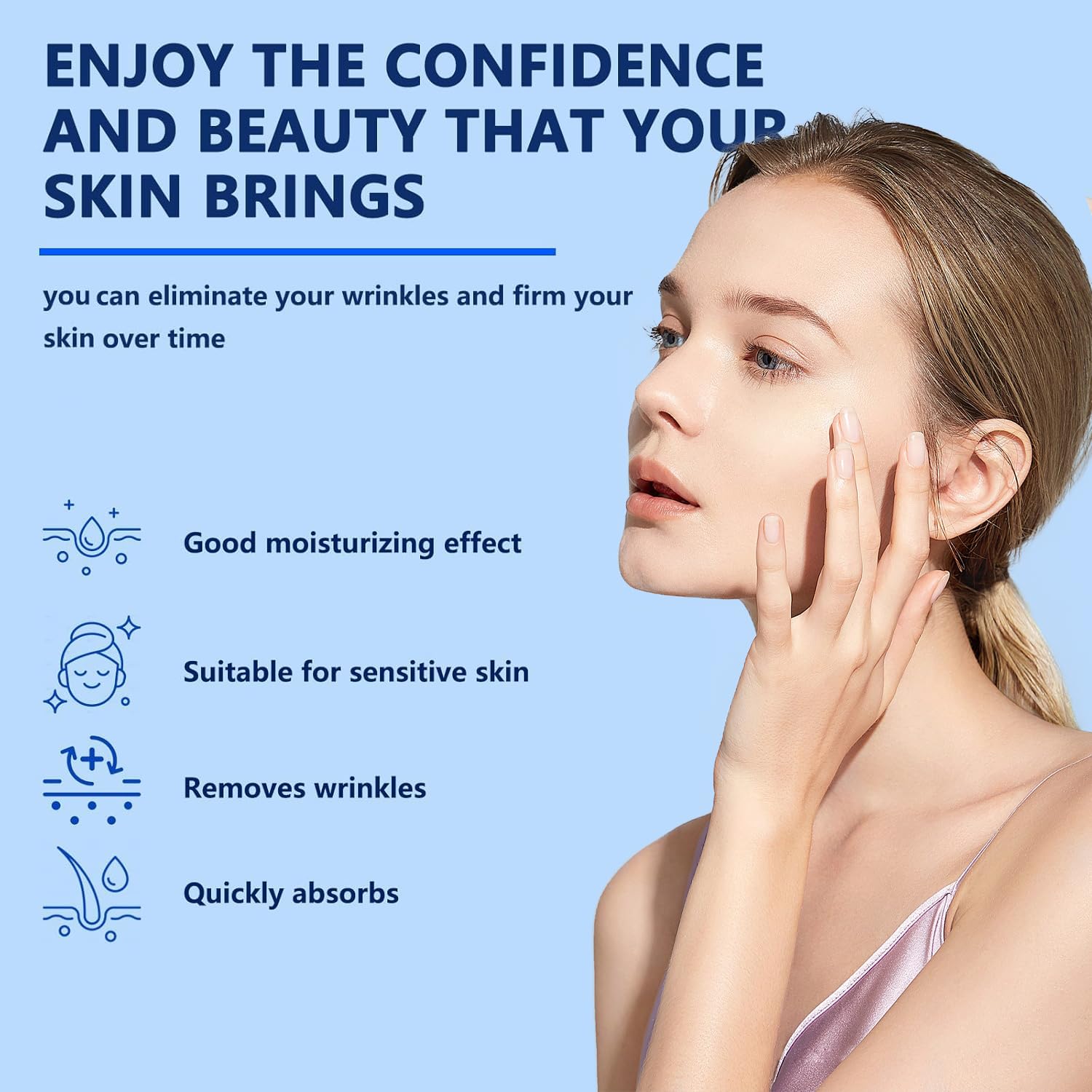 2 Liquid Solution anti Aging Serum,Face Lifting Serum,Liquid Solution Serum for Wrinkles,Promotes Skin Collagen Production,Hydration Moisturizing and Firming(30Ml)