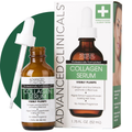 RADIANT Collagen Serum for Face | Visible anti Aging Collagen Peptide Serum + Hyaluronic Acid